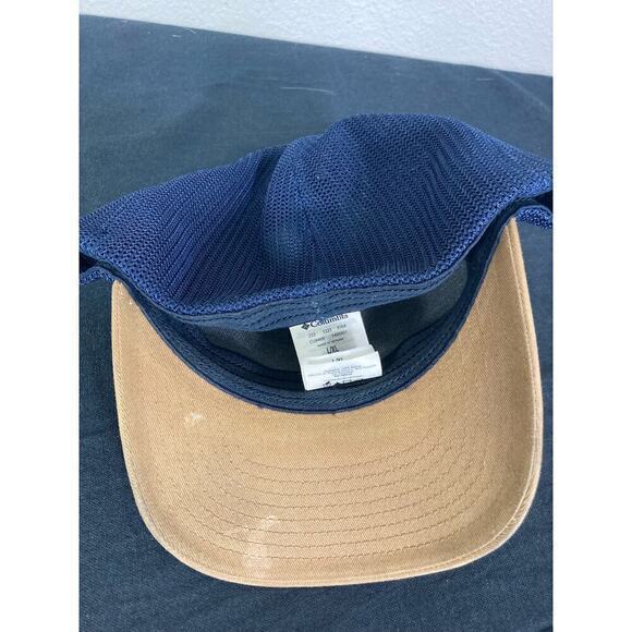 Columbia Flexfit Mesh Ball Cap L Unisex Breathable Multicolor Everest Green Tan - Picture 11 of 12